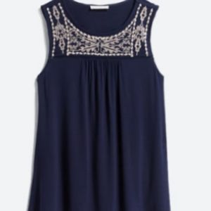 🦚 Skies are Blue Knit Embroiderd Top 🦚